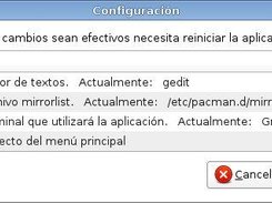 Opciones de configuracin