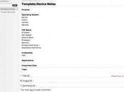 Device wiki page template