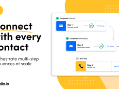 Connect with every contact. Orchestrate multi-step sequences at scale.