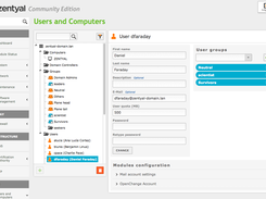 Management of users and groups