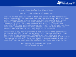 The Sign of Four on a Windows XP boot screen