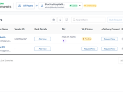 Zenwork Payments Vendor Dashboard