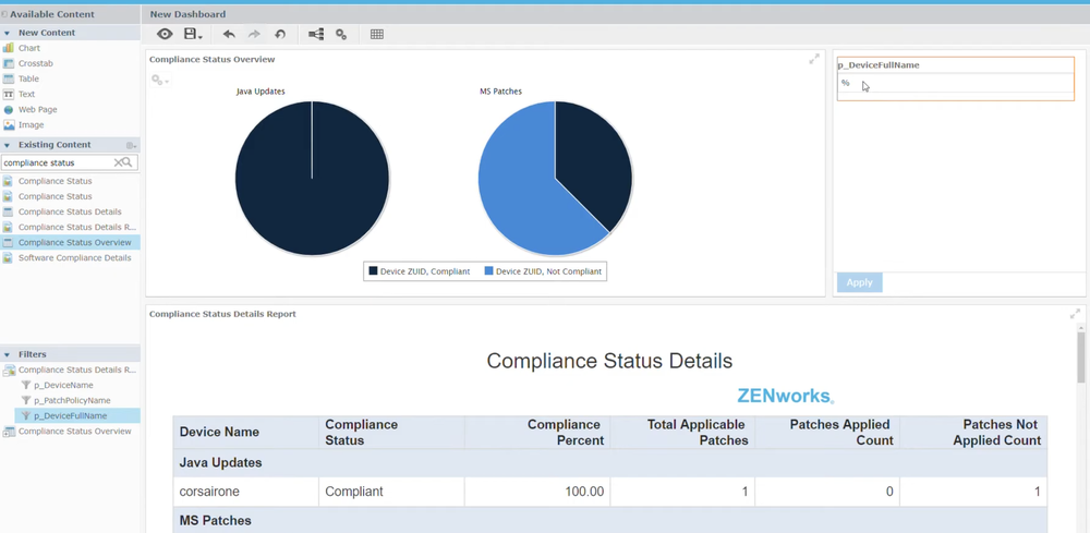 OpenText ZENworks Endpoint Software Patch Management Screenshot 1