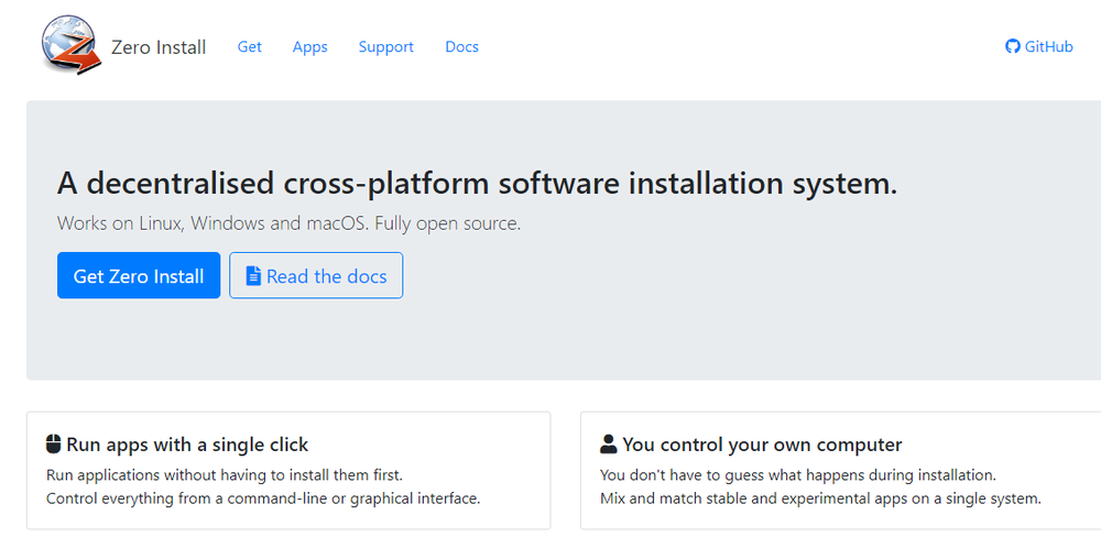 Zero Install Screenshot 1
