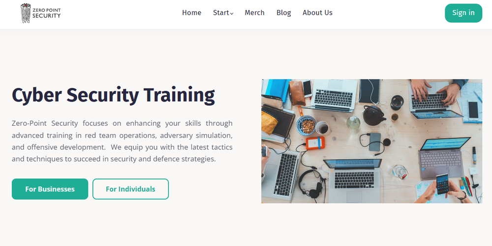 Zero Point Security Screenshot 1