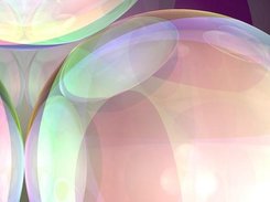 Glass orbs reflecting and refracting. Rendered with ZeroRay