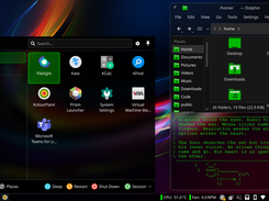ZestISO KDE Plasma Gaming Edition with Klassy window decoration and Papirus-Adaptive icon theme