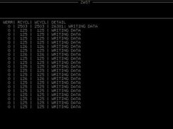 ZeST running 20 processes (all currently writing).