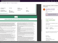 Combined attachments: Make your suppliers and customers' lives easier by combining all the attached documents into one, easy-to-consume PDF