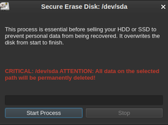 Secure delete before sale