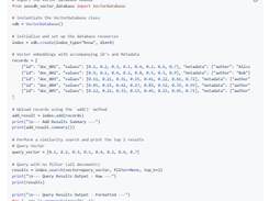ZeusDB Vector Database Screenshot 1