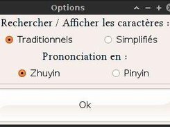 Options window