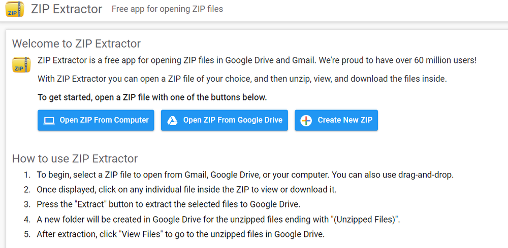 ZIP Extractor - Free App for Opening and Creating ZIP Files