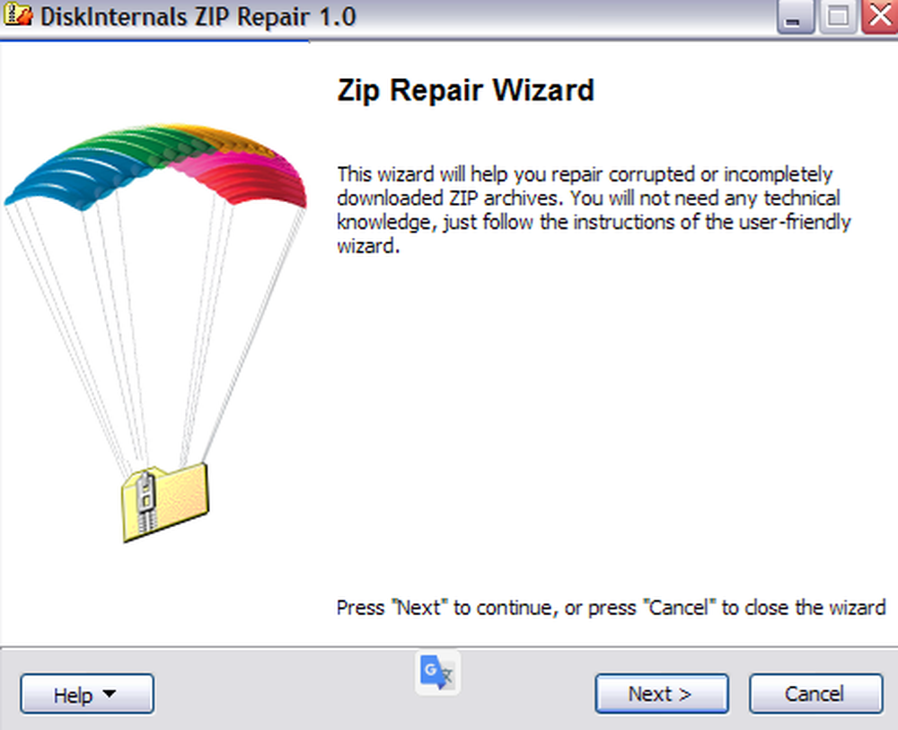 ZIP Repair Screenshot 1