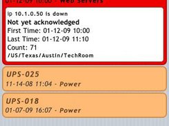 ZiPEC Interface showing an expanded event (OLD version)