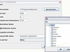 Configuring the Zipserver in the Options dialog