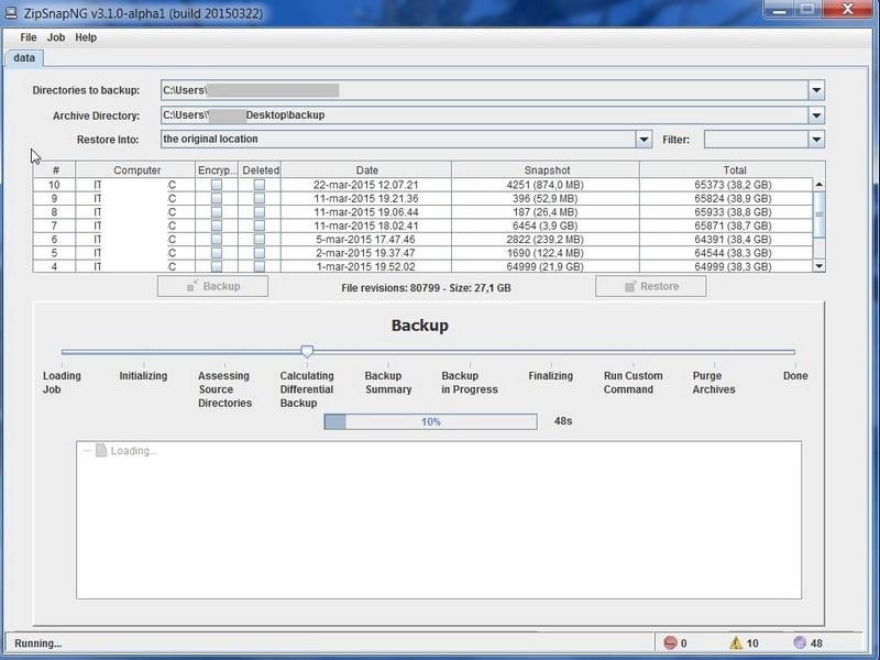 Portable multi-platform backup tool