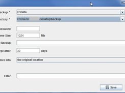 Job configuration panel