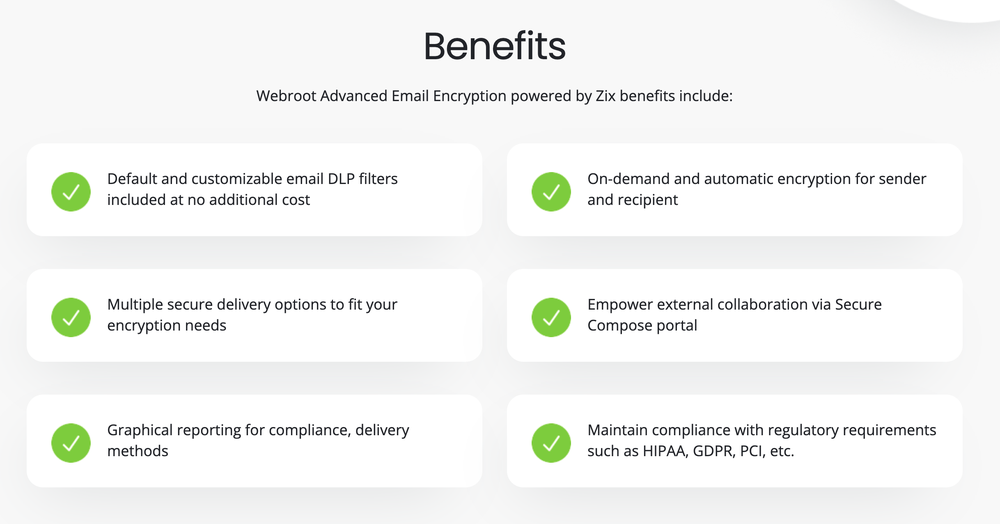 Webroot Advanced Email Encryption Screenshot 1