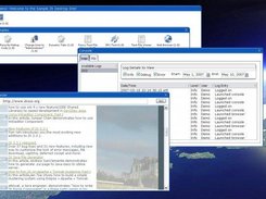 A sample desktop showing multiple applications running.