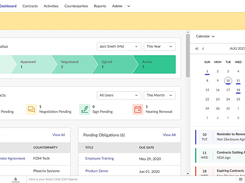 Get an overview of the status of all contracts and prioritize tasks accordingly with our personalized dashboard. 