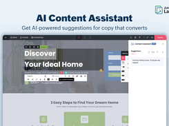 Generate intelligent and contextual suggestions for your landing page copy with the AI-powered content assistant.