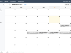 Plan your campaigns and visualize them on a marketing calendar to ensure consistency.