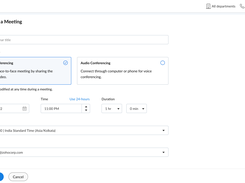 Zoho Meeting Screenshot 1