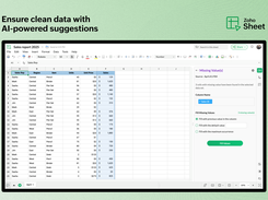AI-powered data cleaning suggestions