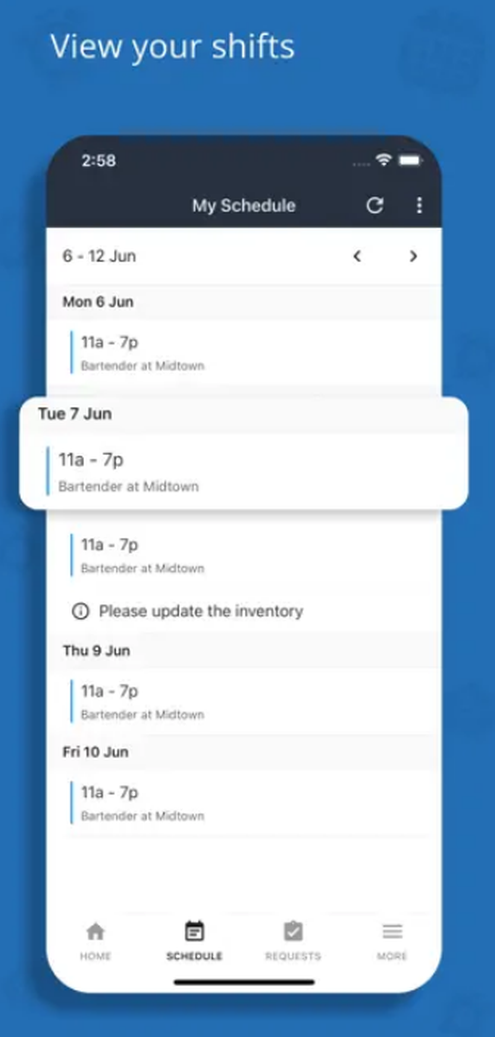 Zoho Shifts Screenshot 1