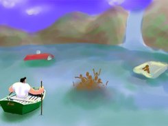 Concept art of an in-game screenshot