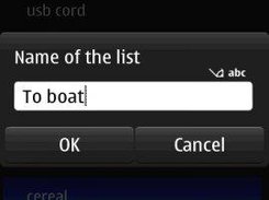 New list is being created