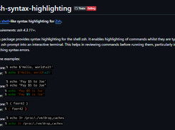 zsh-syntax-highlighting Screenshot 1