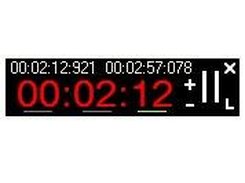 If time is over, timer blinks red and begin count-up time