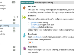 Zulip topics under streams