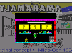 Pyjamarama background and Wally frame decoded onto a Godot image.