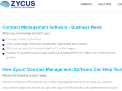 Zycus iContract Screenshot 1