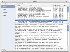 First screen shot of Zymail, under development.