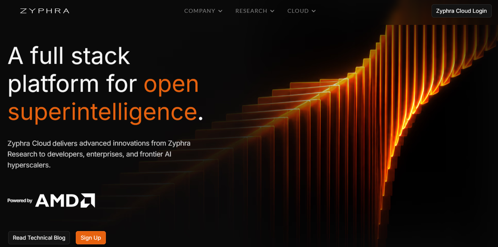 Zyphra Cloud Screenshot 1