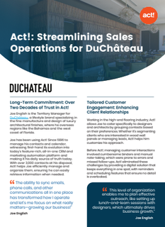 DuChateau Act!