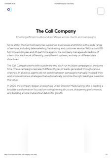 The Call Company _ Case Study
