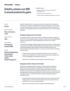 DailyPay unlocks over $1M in annual productivity gains