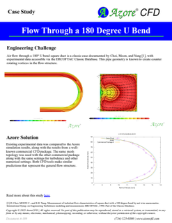 Flow Through a 180Degree UBend