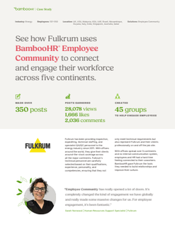 Fulkrum uses BambooHR Employee Community to connect across 5 continents