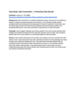 CapLinked Customer Case Study 3_ Hess Corporation
