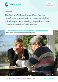 Case Study for CareLineLive and Sussex Village Home Care Service 