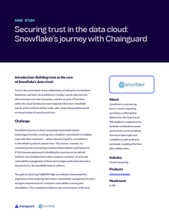Snowflake: Securing trust in the data cloud