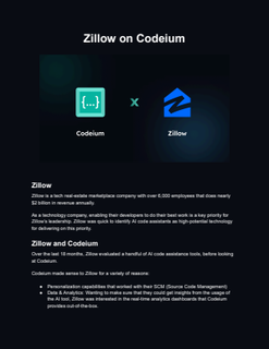Zillow on Windsurf Editor (formerly Codeium)