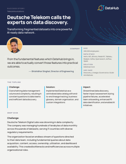 Deutsche Telekom calls the experts on data discovery