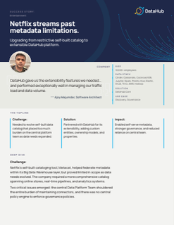 Netflix streams past metadata limitations with DataHub